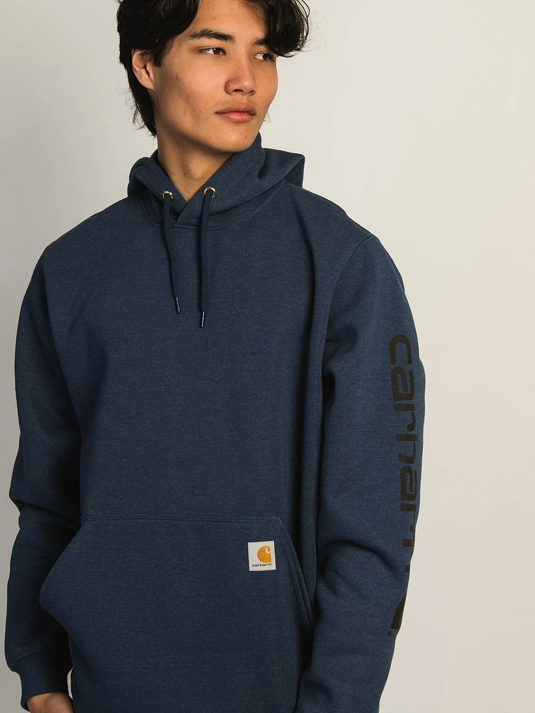 CARHARTT LOGO SLEEVE GRAPHIC PULL OVER HOODIE