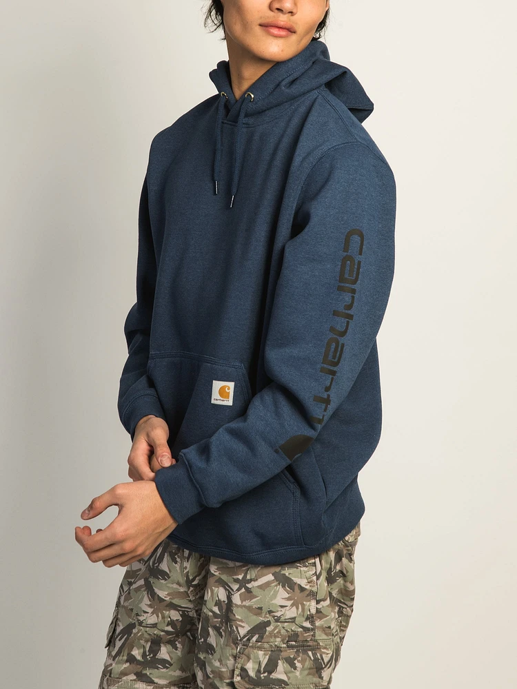 CARHARTT LOGO SLEEVE GRAPHIC PULL OVER HOODIE