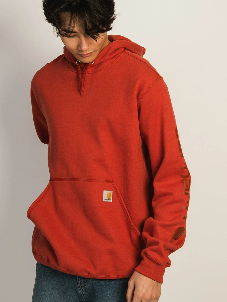 CARHARTT LOGO SLEEVE GRAPHIC PULL OVER HOODIE
