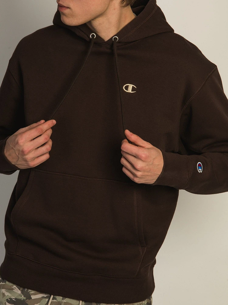 CHAMPION CLASSIC FLEECE LEFT CHEST LOGO PULLOVER HOODIE