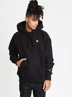 CHAMPION REV WEAVE PULL OVER HOODIE - BLACK