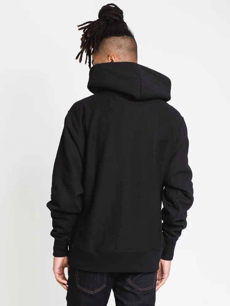 CHAMPION REV WEAVE PULL OVER HOODIE - BLACK