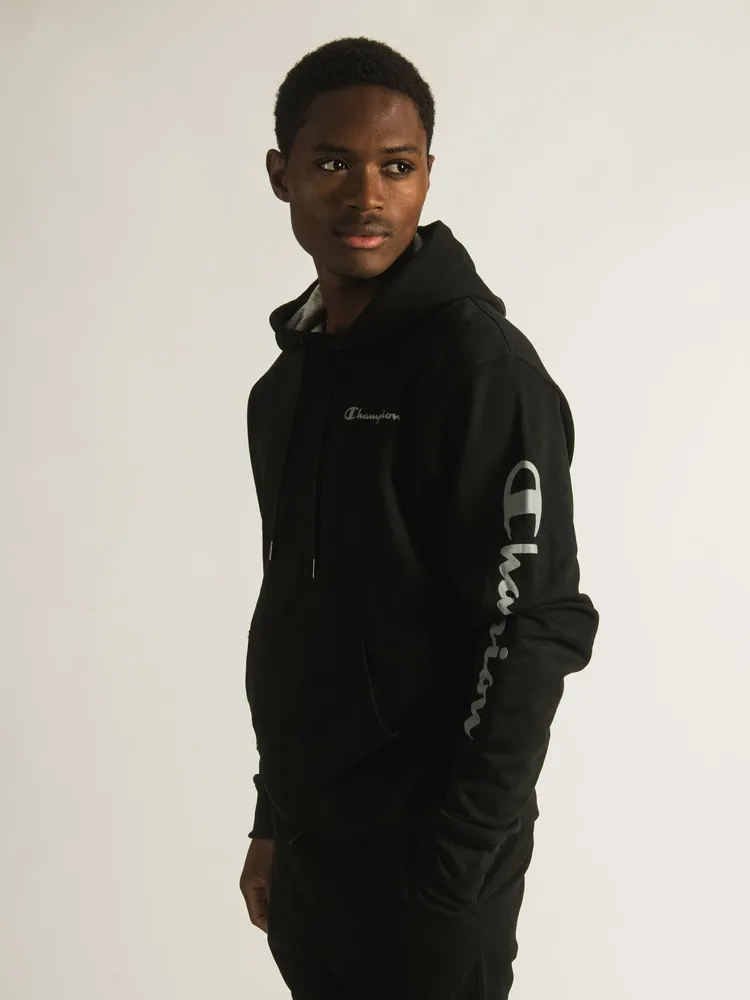 CHAMPION POWERBLEND SLEEVE & LC SCRIPT HOODIE - CLEARANCE