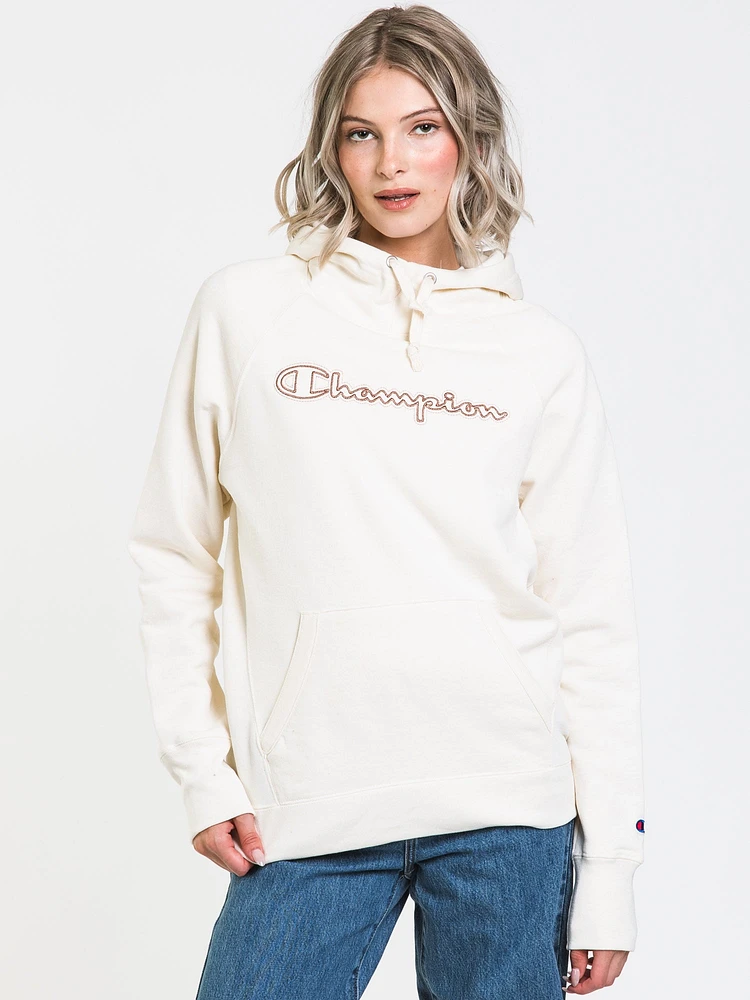 CHAMPION POWERBLEND EMBROIDERED SCRIPT PULLOVER HOODIE - CLEARANCE