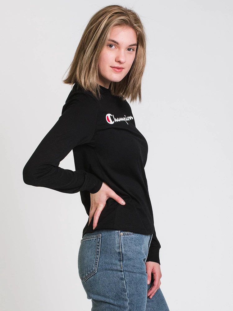 CHAMPION CLASSIC SCRIPT LONG SLEEVE TEE - CLEARANCE