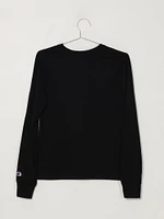 CHAMPION CLASSIC SCRIPT LONG SLEEVE TEE - CLEARANCE