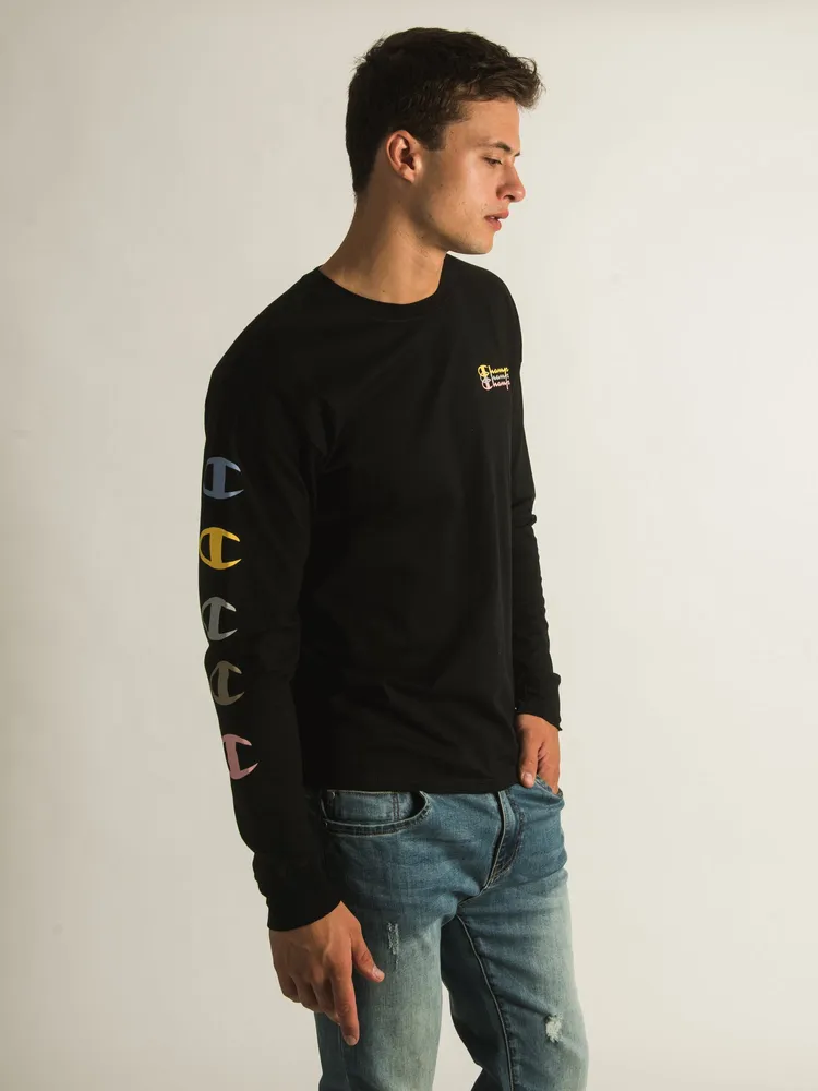 CHAMPION CLASSIC TRIPLE SCRIPT LONG SLEEVE - CLEARANCE