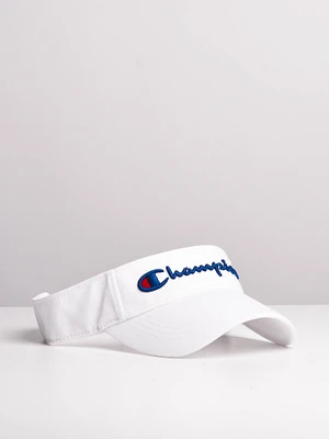 TWILL MESH VISOR - WHITE - CLEARANCE