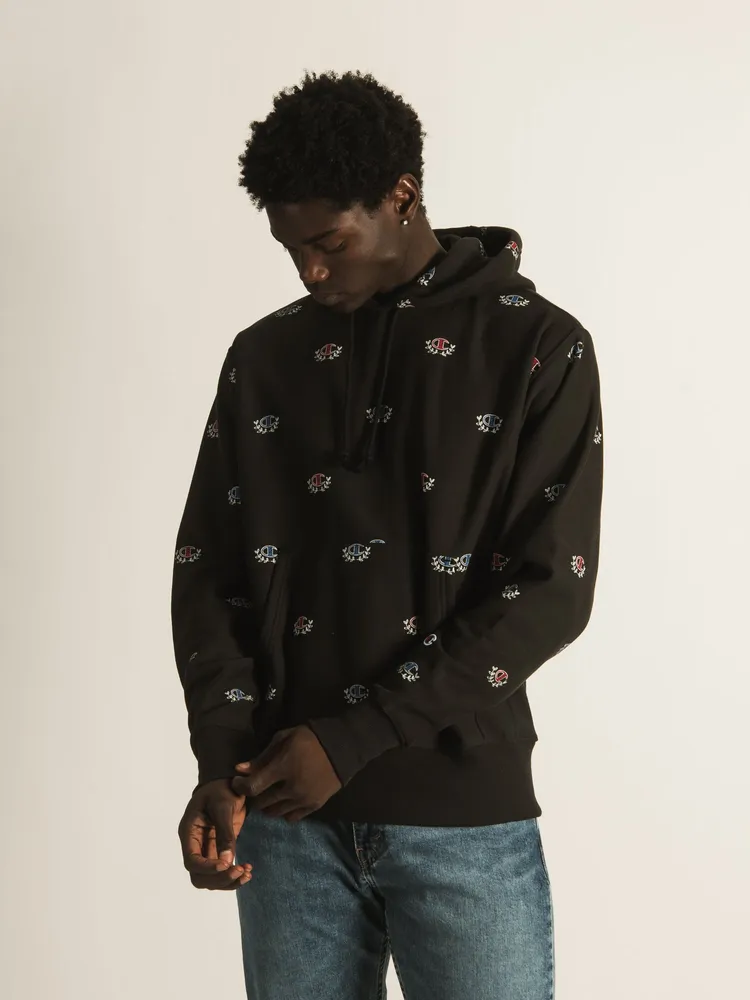 CHAMPION REVERSE WEAVE ALL OVER PRINT HOODIE - CLEARANCE