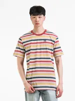 CHAMPION YARN DYE STRIPE T-SHIRT - CLEARANCE