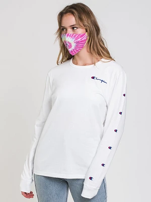 T-SHIRT À MANCHES LONGUES AVEC LOGO BRODÉ POUR FEMMES