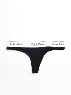 Calvin Klein Women's Modern Cotton Thong F3786 White Size XL,L,XS