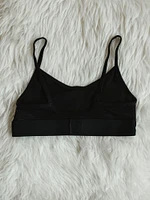 WOMENS MONOGRAM MESH BRALETTE - BLK CLEARANCE