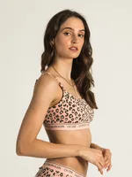 CALVIN KLEIN CK ONE COTTON ALL OVER PRINT BRALETTE