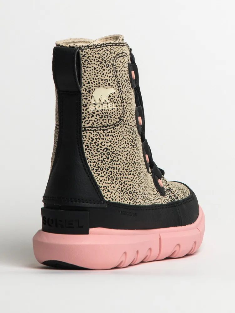 KIDS SOREL YOUTH EXPLORER LACE WATERPROOF BOOT