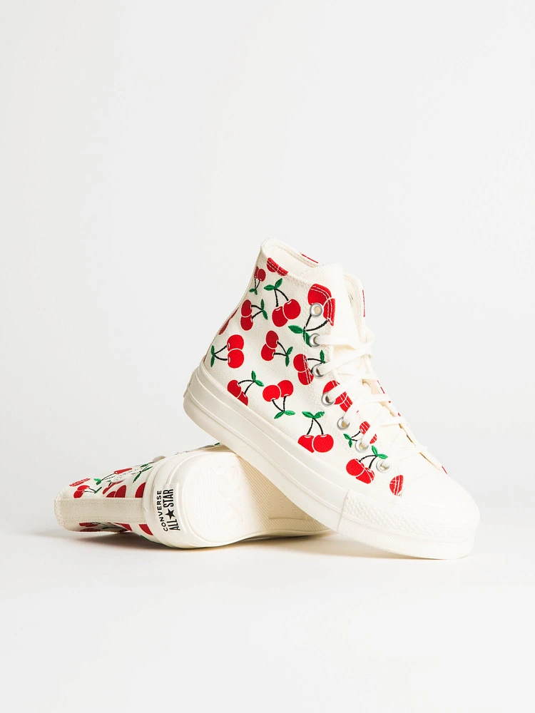 CONVERSE CHUCK TAYLOR ALL-STARS LIFT POUR FEMME - CHERRY