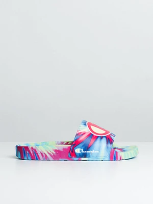 WOMENS CHAMPION IPO TIE DYE SLIDES - CLEARANCE