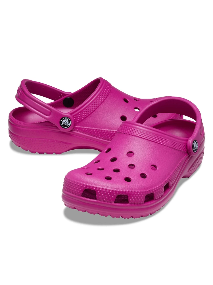 WOMENS CROCS CLASSIC FUCHSIA FUN CLOG - CLEARANCE