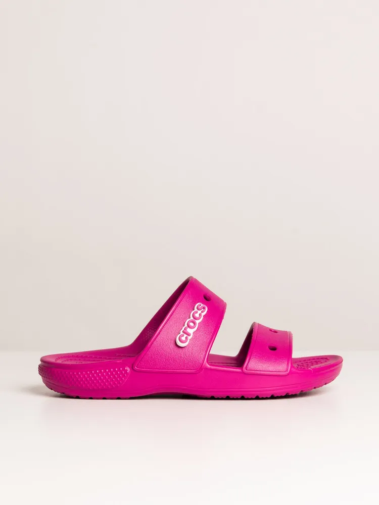 WOMENS CROCS CLASSIC FUCHSIA FUN SANDAL - CLEARANCE