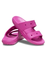 WOMENS CROCS CLASSIC FUCHSIA FUN SANDAL - CLEARANCE