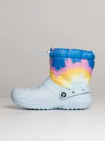 WOMENS CROCS CLASSIC LINED NEO PUFF TIE DYE BOOT - CLEARANCE