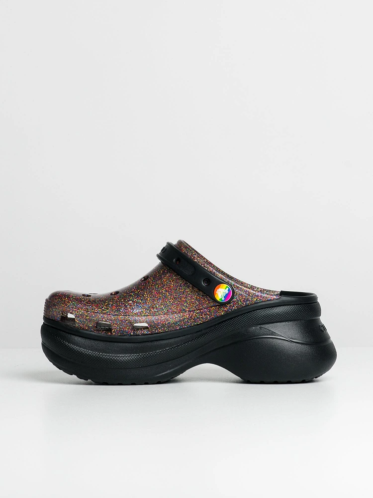 WOMENS CROCS TRANSLUCENT GLITTER BAE CLOGS - CLEARANCE