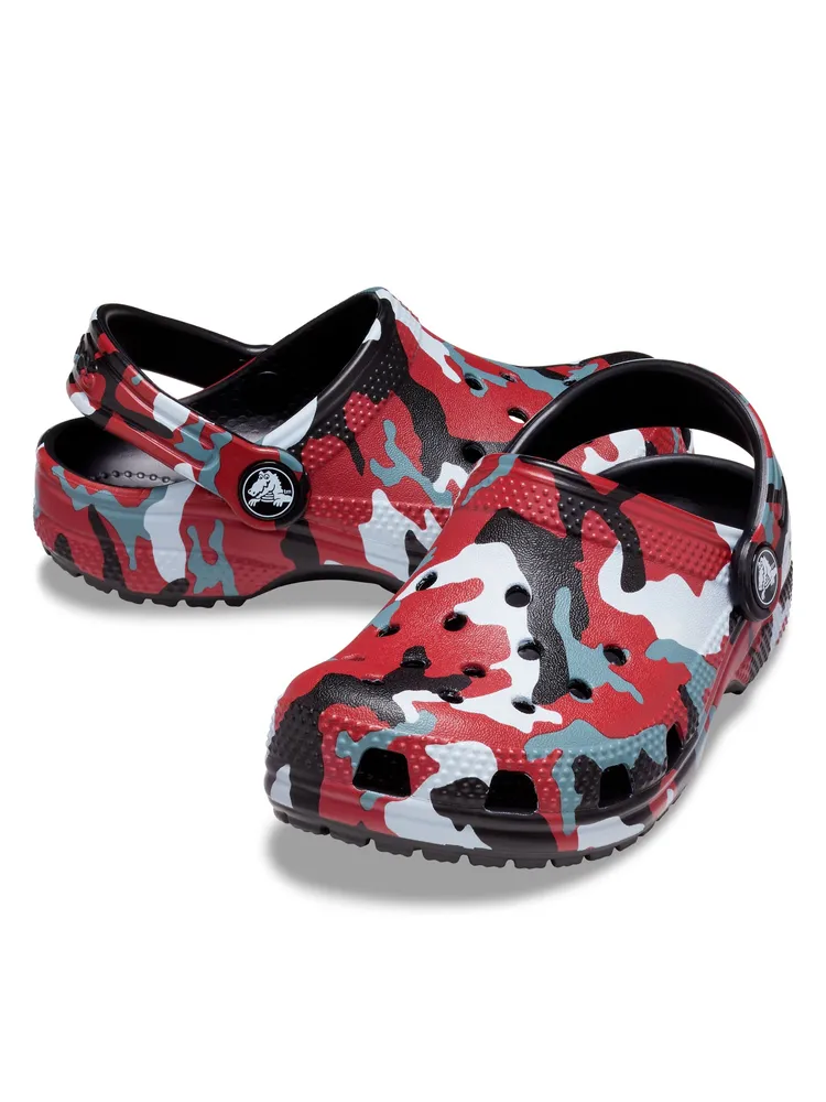 CROCS TODDLER CLASSIC CAMO CLOG POUR ENFANTS - DÉSTOCKAGE