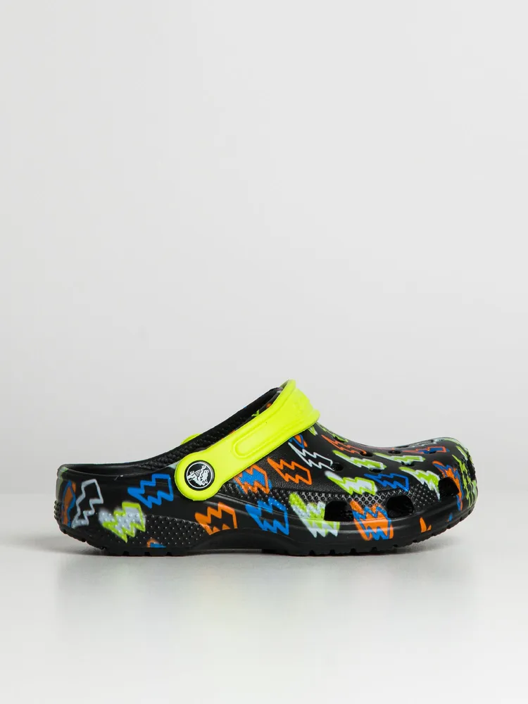 KIDS CROCS CLASSIC LIGHTENING BOLT CLOG - CLEARANCE