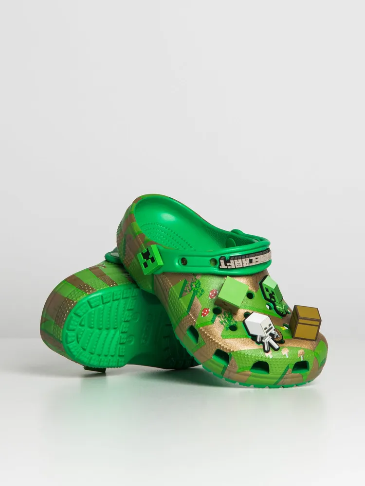 KIDS CROCS CLASSIC ELEVATED MINECRAFT