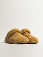 WOMENS CROCS CLASSIC COZZZY SLIPPER - WHEAT