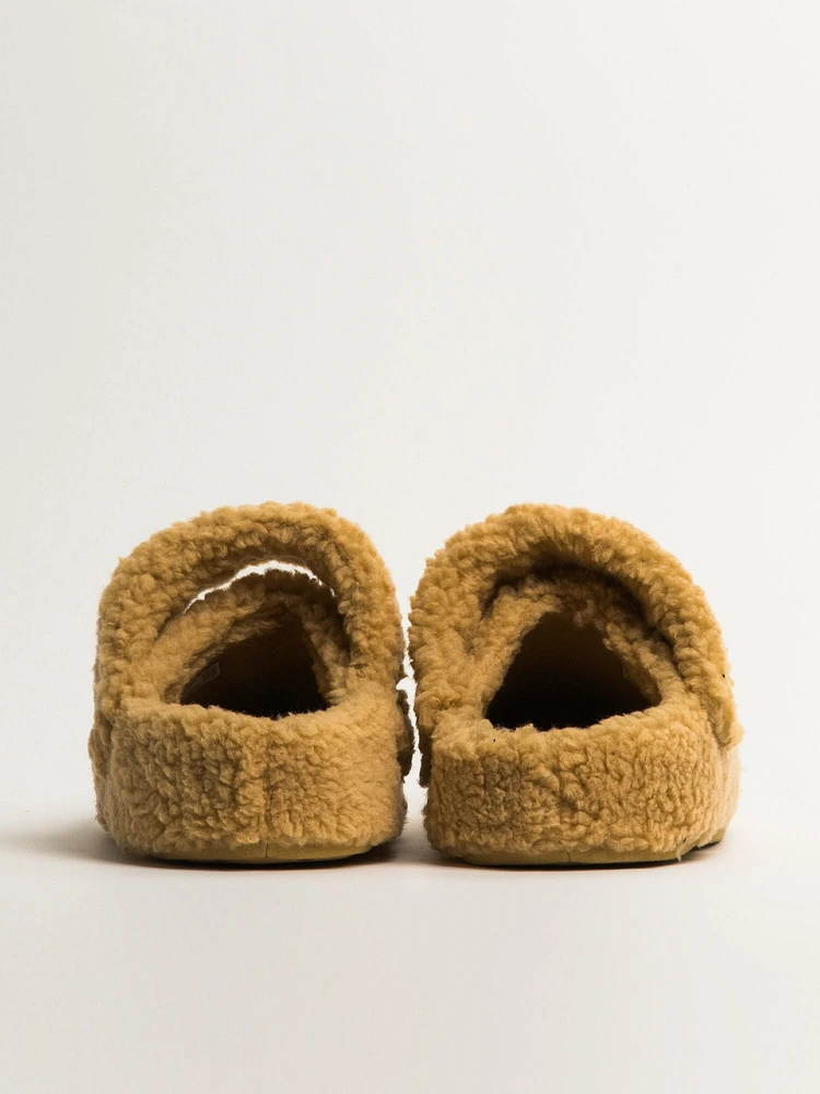 WOMENS CROCS CLASSIC COZZZY SLIPPER - WHEAT