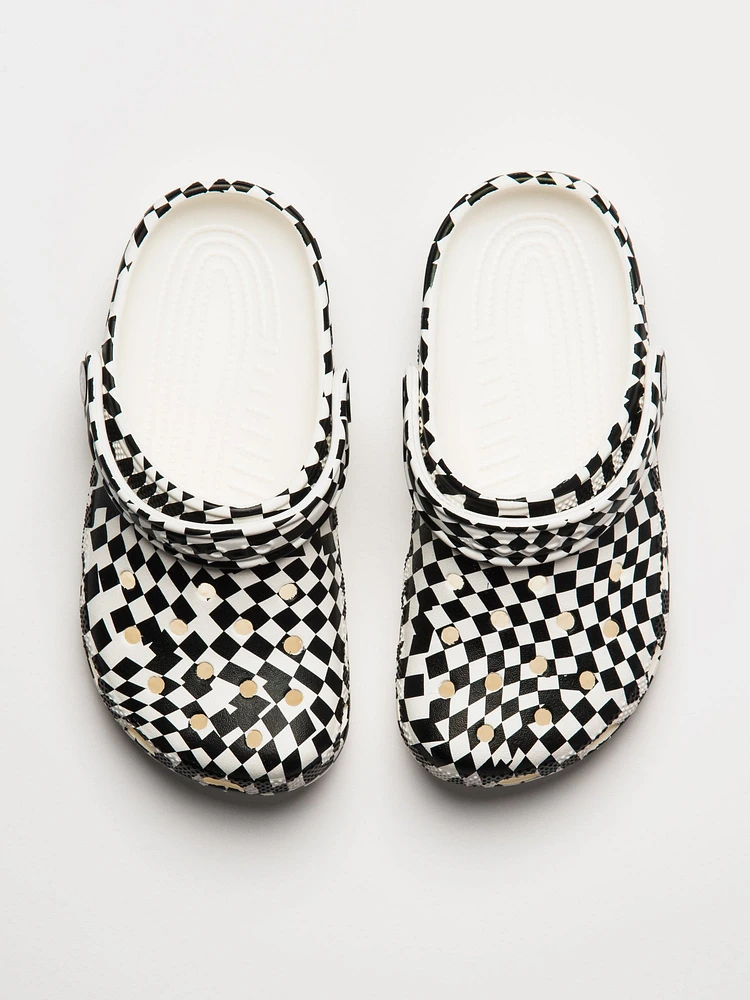 SABOT CROCS CLASSIC WARPED CHECKER POUR ENFANTS