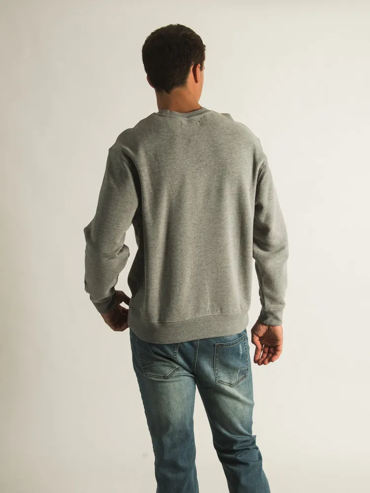 CROOKS & CASTLES CORE ESSENTIALS EMBROIDERED CREW - DESTOCKAGE