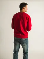 CROOKS & CASTLES CORE ESSENTIALS EMBROIDERED CREW