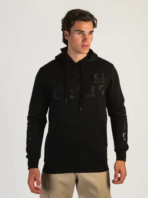 CROOKS & CASTLES TONAL EMBROIDERED PULLOVER HOODIE