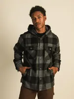 CROOKS & CASTLES BRUSHED FLANNEL OVERSHIRT