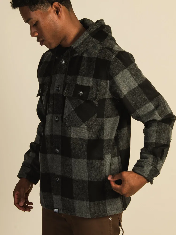 CROOKS & CASTLES BRUSHED FLANNEL OVERSHIRT