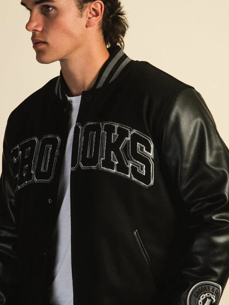 CROOKS & CASTLES COLLEGIATE VARSITY JACKET