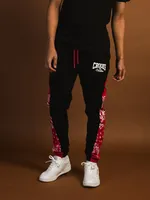 CROOKS & CASTLES SPLIT MEDUSA JOGGER