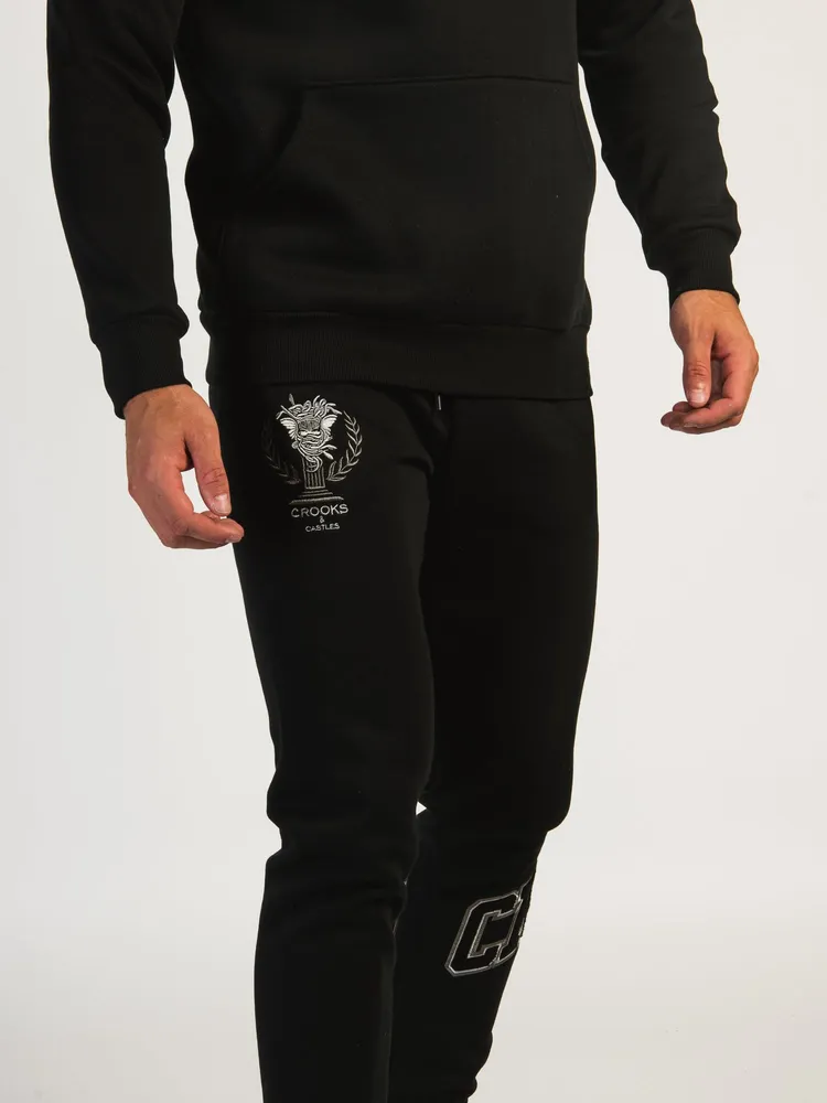 CROOKS & CASTLES COLLEGIATE EMBROIDERED JOGGER