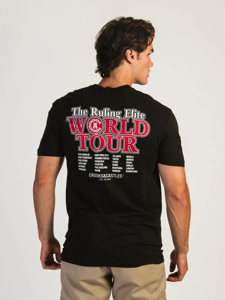 T-SHIRT TOUR DU MONDE CROOKS & CASTLES