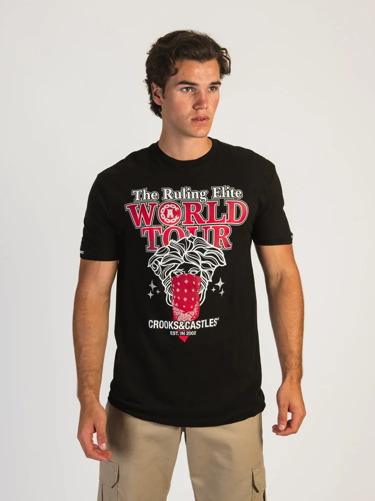 T-SHIRT TOUR DU MONDE CROOKS & CASTLES