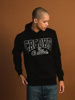 CROOKS & CASTLES C&C LOGO EMBROIDERED PULLOVER HOODIE