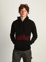 CROOKS & CASTLES GOTHIC EMBROIDERED PULLOVER HOODIE