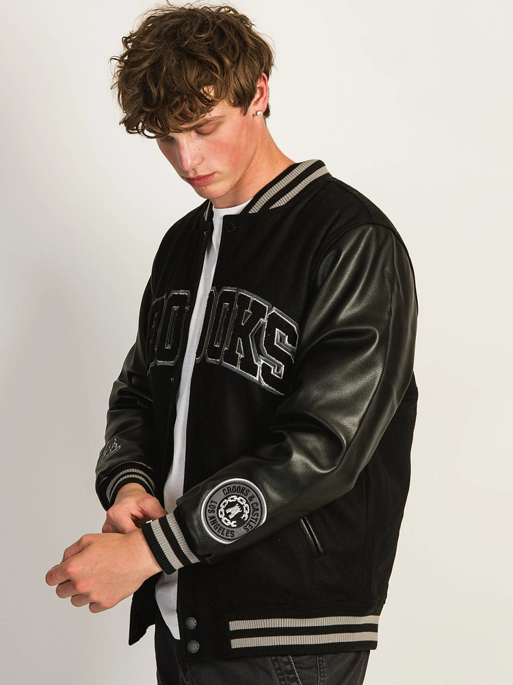 VESTE CROOKS & CASTLES VARSITY