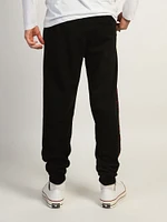 JOGGER POLAIRE BRODÉ CROOKS & CASTLES GOTHIC LOGO - NOIR