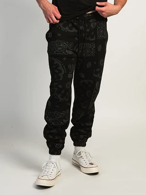 JOGGER POLAIRE BRODÉ CROOKS & CASTLES RUSTIC AOP PAISLEY