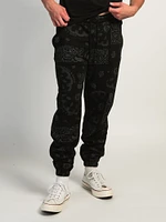 CROOKS & CASTLES GOTHIC AOP PAISLEY JOGGER