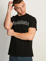 CROOKS & CASTLES GOTHIC EMBROIDERED T-SHIRT