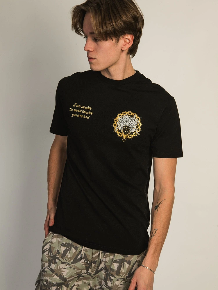 T-SHIRT CROOKS & CASTLES LUXURY GOLD